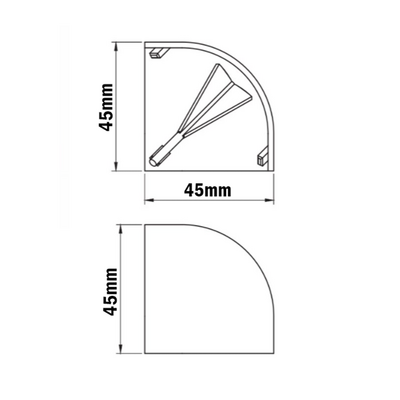 60-260-2 MODULAR SOLUTIONS PART END CAP FOR 3-WAY BODY CONNECTION, ROUND, GRAY, USED WITH 40-010-1